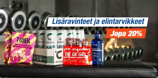 Lisravinteet ja elintarvikkeet jopa 20 %